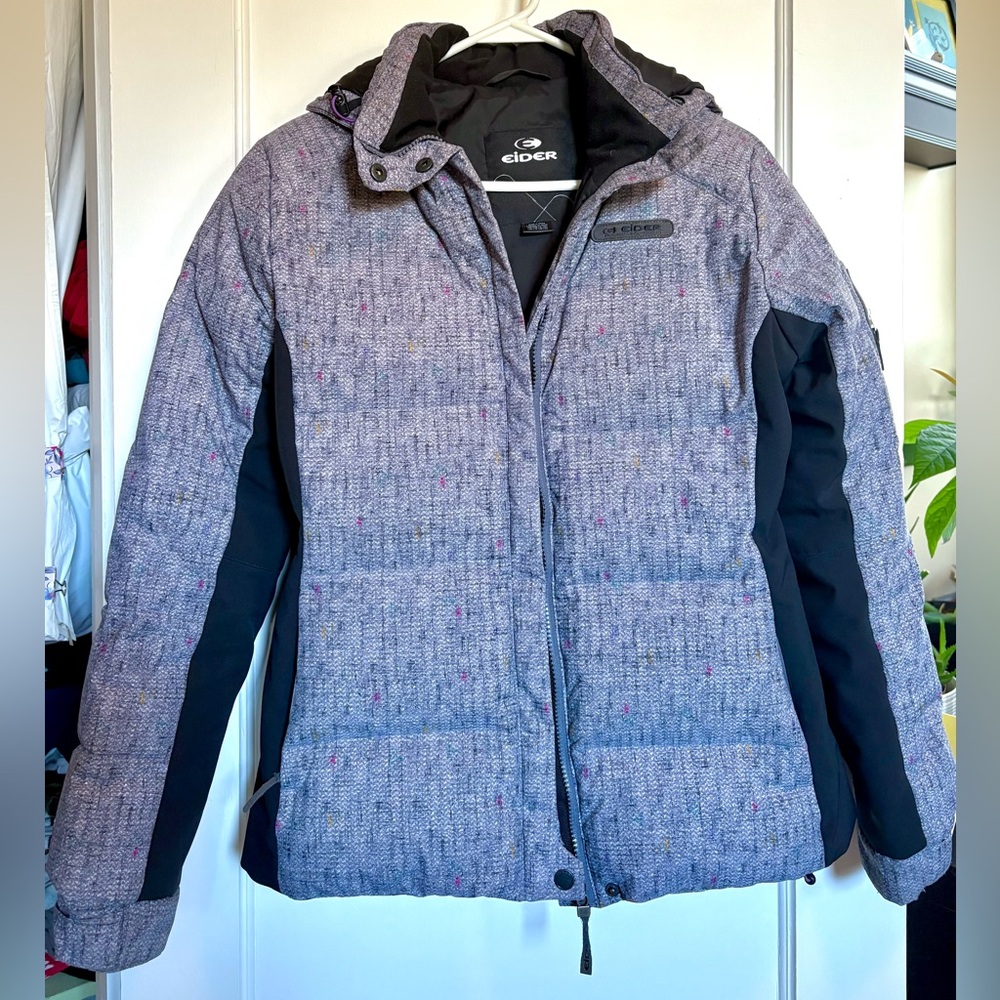 Eider Down Ski Coat with Removable Hood